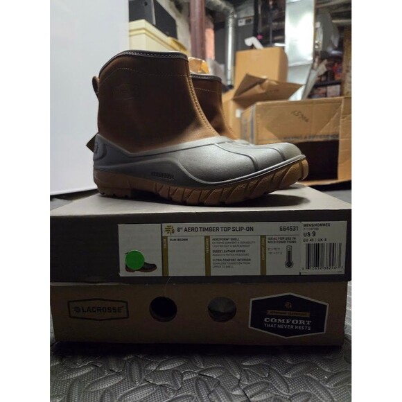 lacrosse Other - LaCrosse Aero Timber Top 6" Slip-On Waterproof Boots Clay Brown Size 9 NWT